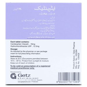 Advantec 16mg+12.5mg Tablet 7 ‘S