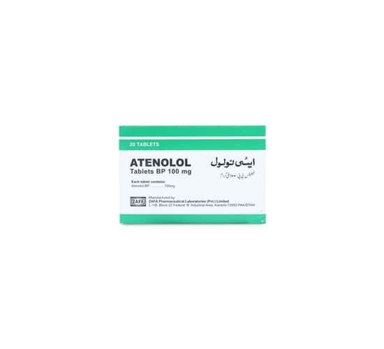 Atenolol 100mg Tablet 10 'S