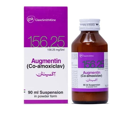 Augmentin 156.25mg/5ml Suspension 90 ml - Image 3