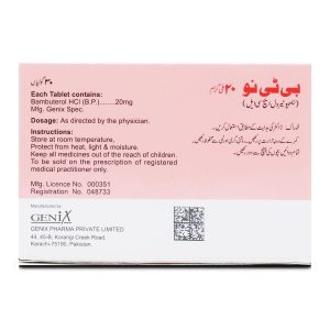 BTno 20mg Tablet 15 ‘S