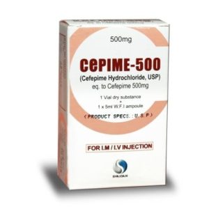 Cepime 500mg Injection 5 ml