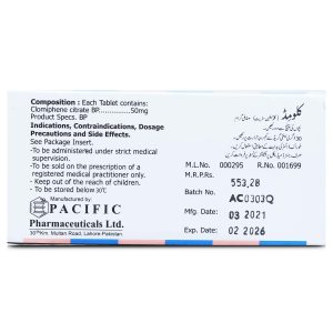 Clomid 50mg Tablet 10 ‘S