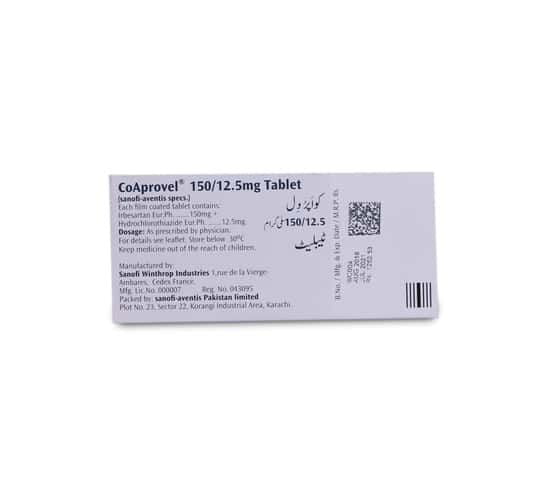 Co-Aprovel 150mg+12.5mg Tablet 14 'S - Image 3