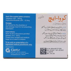 Cova-H 160/12.5mg Tablet 7 ‘S