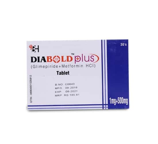 Diabold Plus 1mg+500mg Tablet 10 'S - Image 3