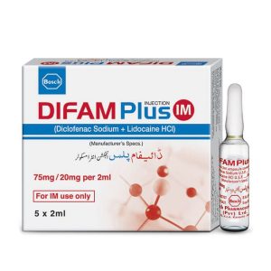 Difam Plus 75mg/20mg Injection 2 ml
