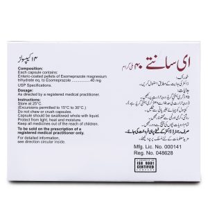 Esante 40mg Capsule 7 ‘S