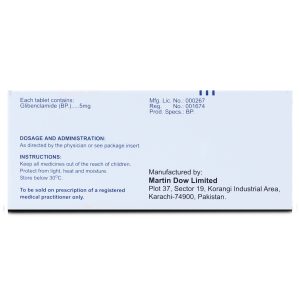 Euglucon 5mg Tablet 10 ‘S