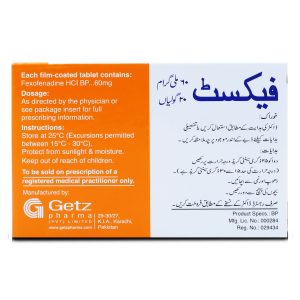 Fexet 60mg Tablet 10 ‘S