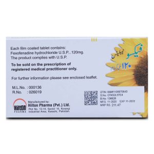 Fexo 120mg Tablet 5 ‘S