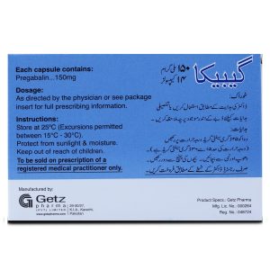 Gabica 150mg Capsule 7 ‘S