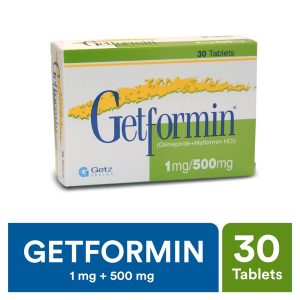 Getformin 1mg+500mg Tablet 10 ‘S