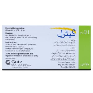 Getryl 1mg Tablet 10 ‘S