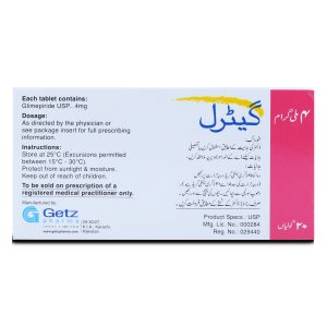 Getryl 4mg Tablet 10 ‘S