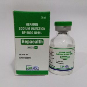Heparin Sodium Solution 5000 I.U./ml Injection 5 ml