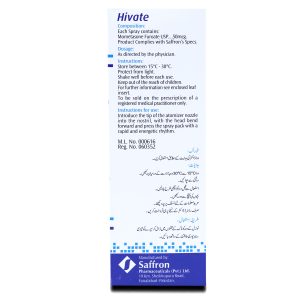 Hivate Nasal 50mcg Spray 120 ‘S