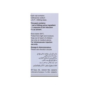 Inocef IM 500mg Injection 1 vial