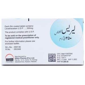Lerace 250mg Tablet 5 ‘S