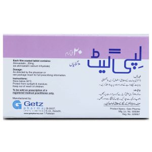 Lipiget 20mg Tablet 10 ‘S