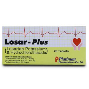 Losar Plus 50mg+12.5mg Tablet 10 ‘S