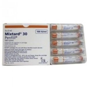 Mixtard 30 Penfill 100IU Injection 3 ml