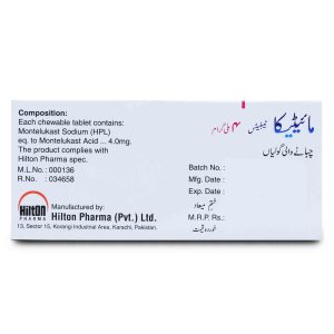 Myteka 4mg Tablet 7 ‘S