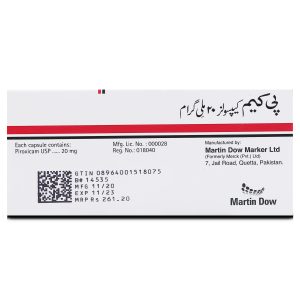 Pcam 20mg Capsule 10 ‘S