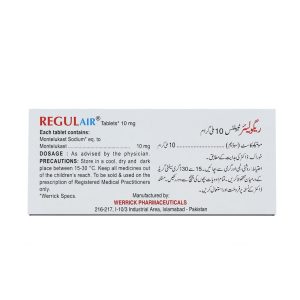 Regulair 10mg Tablet 14 ‘S