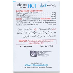Sofvasc HCT 10/160/12.5mg Tablet 14 ‘S