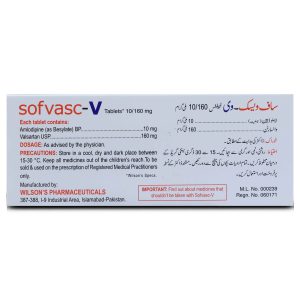 Sofvasc-V 10mg+160mg Tablet 14 ‘S