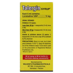 Talergin 5mg/5ml Syrup 60 ml