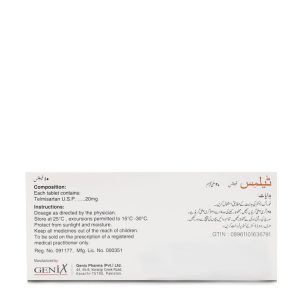 Telmis 20mg Tablet 10 ‘S