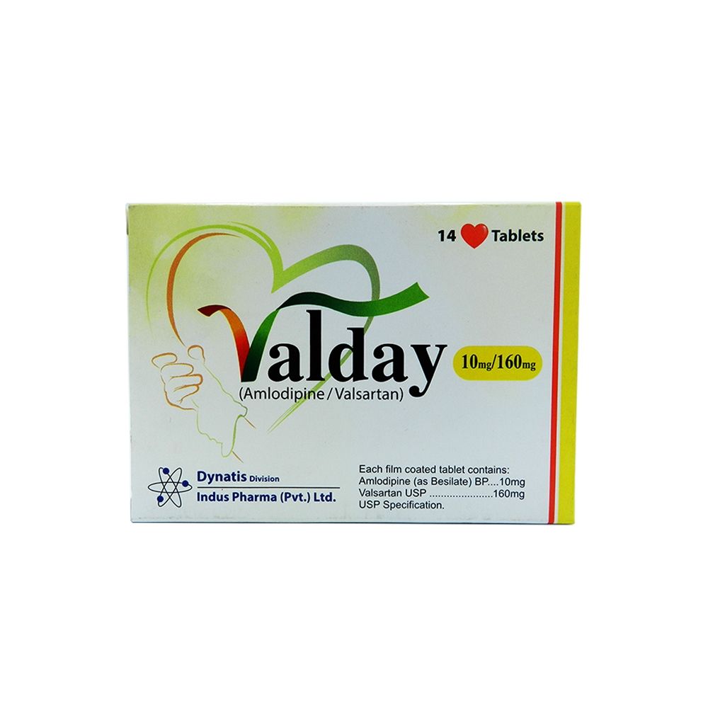 Valday 10mg/160mg Tablet 7 'S