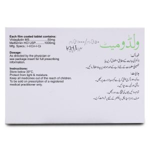 VildoMet 50mg+1000mg Tablet 7 ‘S