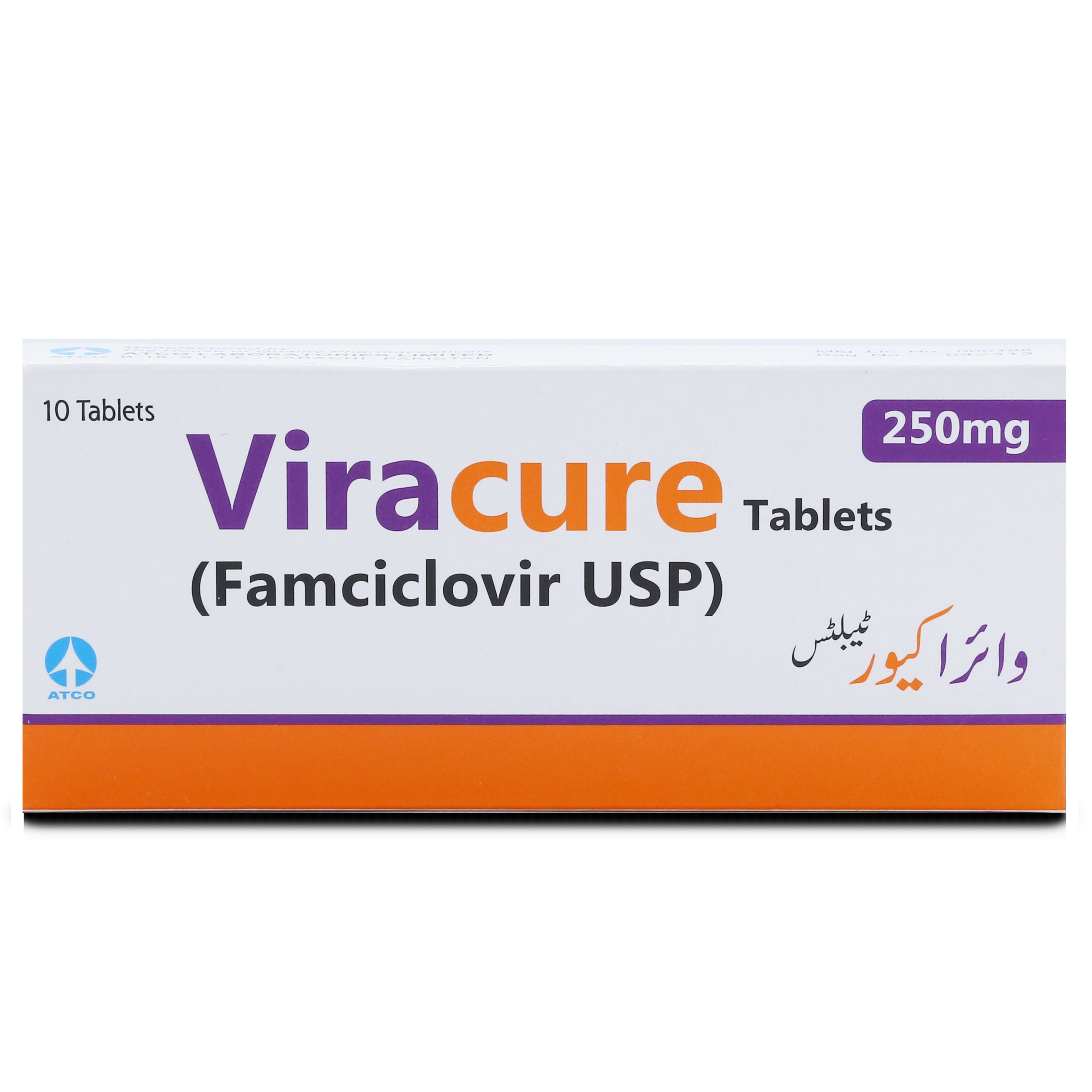 Viracure 250mg Tablet 10 'S