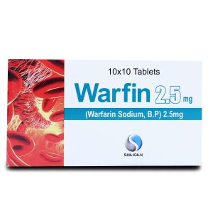 Warfin 2.5mg Tablet 10 ‘S