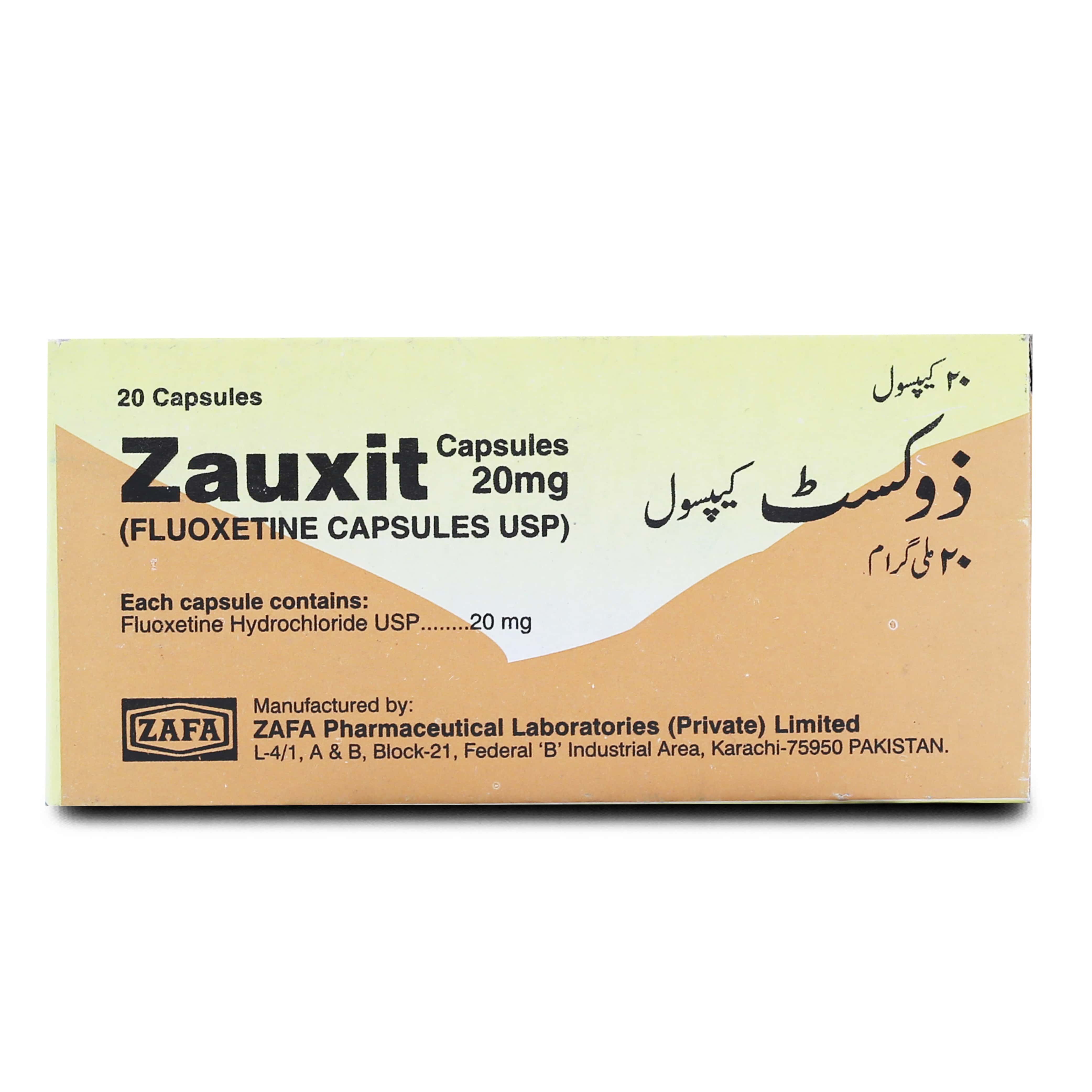 Zauxit 20mg Capsule 10 'S