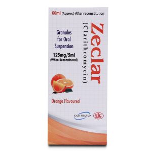 Zeclar Dry 125mg Suspension 60 ml