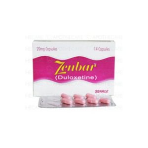 Zenbar 20mg Capsule 7 ‘S